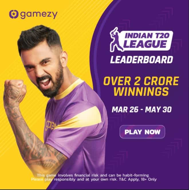 Gamezy IPL 2022 leaderboard