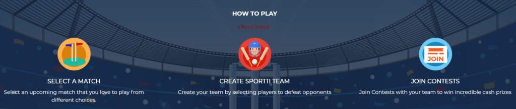 Play fantasy sports on sport11 app