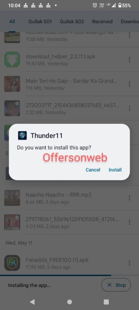 Download thunder11 apk
