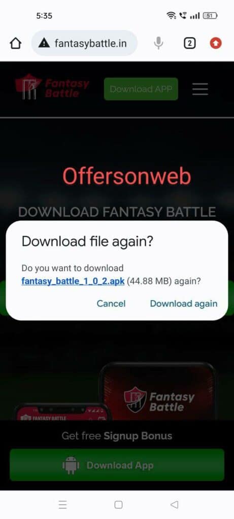 download fantasybattle app