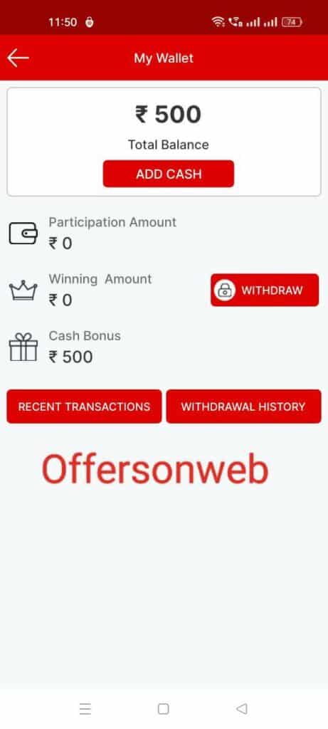 Myground11 app Deposit